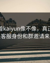 别只盯着kaiyun像不像，真正要看的是客服身份和群邀请来源