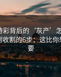 澳门時時彩背后的‘灰产’怎么运作：从引流到收割的6步：这比你想的更重要