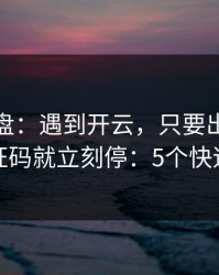 实测复盘：遇到开云，只要出现要求发验证码就立刻停：5个快速避坑